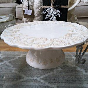ELEGANT Scrolled VINTAGE INSPIRED Cake STAND RISER